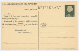 Spoorwegbriefkaart G. NS313 M - Interi Postali