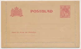 Postblad G. 14 - Bruin Papier - Onregelmatig Geperforeerd - Interi Postali