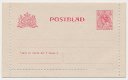 Postblad G. 14 - Afwijkende Kartonkleur - Postal Stationery