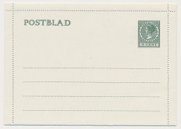 Postblad G. 19 A - Afwijkende Karton Kleur - Lichtgrijs - Postal Stationery