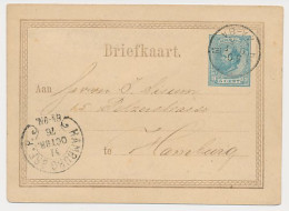 Briefkaart G. 11 Rotterdam - Hamburg Duitsland 1876 - Ganzsachen