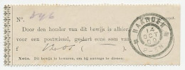 Naarden 1909 - Stortingsbewijs Postwissel - Non Classés