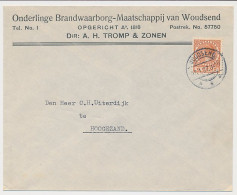 Firma Envelop Woudsend 1937 - Ond. Brandwaarborg Maatschappij - Non Classés