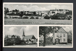 AK Halsenbach/ Hunsrück 1940 Handlung Von J. Mayr, Kirche, Gesamtansicht (PK0830 - Altri & Non Classificati