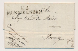 118 MUNNIKENDAM - Broek 1813 - ...-1852 Prephilately