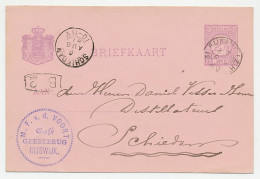 Briefkaart Rijswijk 1891 - Cafe Geestbrug - Unclassified