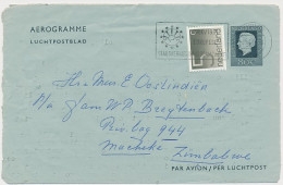 Postblad G. 26 / Bijfrankering Zwolle - Macheke Zimbabwe 1981 - Postal Stationery