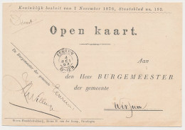 Kleinrondstempel Eenrum 1894 - Non Classés