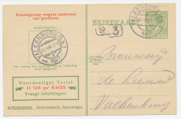 Spoorwegbriefkaart G. NS216 C Valkenburg 1927 - Postal Stationery