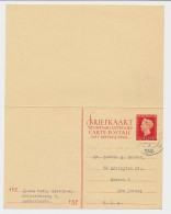 Briefkaart G. 296 B ( Blaricum ) Laren - New Jersey USA 1948 - Entiers Postaux