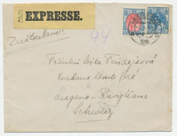 Em. Bontkraag Expresse Amsterdam - Zwitserland 1918 - Non Classés
