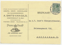 Firma Briefkaart Oosterhout 1935 - Suikerwerken / Drop / Kat - Zonder Classificatie