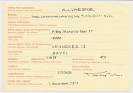 Verhuiskaart G. 38 Particulier Bedrukt Bavel 1973 - Interi Postali