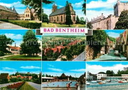 72783465 Bad Bentheim Schlosshof Ref Kirche Schloss Bad Panorama Wilhelmstr Schw - Bad Bentheim