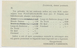 Firma Briefkaart Zaandam 1920 - Verkade - Plaatjesalbums - Zonder Classificatie