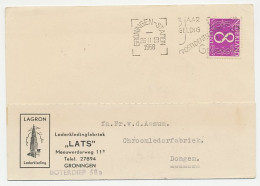 Firma Briefkaart Groningen 1958 - Lederkledingfabriek - Zonder Classificatie