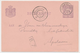 Kleinrondstempel Dedemsvaart 1895 - Afz. Directeur Postkantoor - Ohne Zuordnung