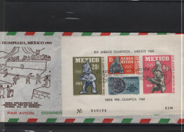 Mexico Michel Cat.No. FDC 1192/1196 + Sheet 3/4 Olympia - Mexico