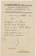 Firma Briefkaart Martenshoek 1908 Expediteur - Steenkolenhandel - Non Classés