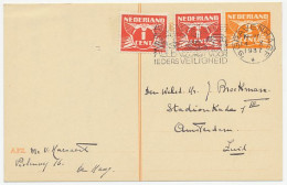 Briefkaart G. 238/ Bijfrankering Den Haag - Zeist 1937 - Ganzsachen