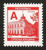 Croatia 1996 Serbian Krajina Vukovar Architecture, Definitive Stamp A, MNH - Croacia