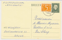Briefkaart G. 342 / Bijfrankering Breda - Den Haag 1972 - Interi Postali