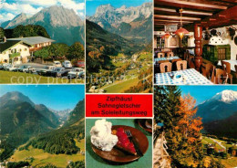 72783394 Ramsau Berchtesgaden Berggasthof Pension Zipfhaeusl Sahnegletscher Pano - Berchtesgaden