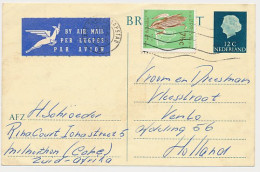 Briefkaart G. 336 / Bijfrankering Zuid Afrika - Venlo 1966 - Ganzsachen