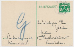 Briefkaart G. 277 E Bloemendaal - Amsterdam 1946 - Interi Postali