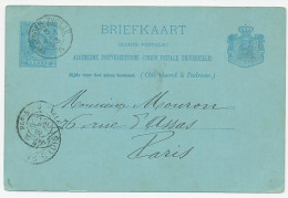 Trein Kleinrondstempel : Groningen - Zwolle G 1893 - Lettres & Documents