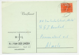 Firma Briefkaart Maarssen 1956 - Manufacturen - Ohne Zuordnung