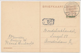 Briefkaart G. 218 Vlaardingen - Amsterdam 1927 - Ganzsachen