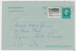 Luchtpostblad G. 25 / Bijfrankering Eindhoven - Canada 1980 - Postwaardestukken