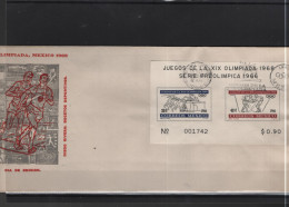 Mexico Michel Cat.No. FDC 1214/1218 + Sheet 5/6 Olympia - Messico
