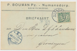 Firma Briefkaart Numansdorp 1913 - Beurtschipper - Ohne Zuordnung