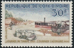 THEMATIC STAMP DAY:  LAGOON POST IN 1900   -    COTE D'IVOIRE - Journée Du Timbre
