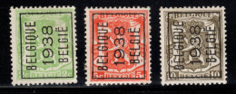 Setje Typo's 1938 - Staatswapen/Sceau De L'etat  - O/used - Typografisch 1936-51 (Klein Staatswapen)
