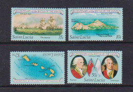 SAINT LUCIA    1982   Bicentenary  Of  Battle  Of  The  Saints    Set  Of  4     MNH - St.Lucia (1979-...)