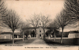 N°2532 W -cpa Dun Sur Auron -école De Garçons- - Dun-sur-Auron