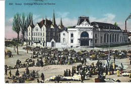 Suisse - VEVEY - Château De Couvreu Et Casino  (marché En Plein Air Très Animé) - Vevey