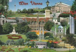 2 AK Österreich * Sehenswürdigkeiten In Wien - Burgtheater Rathaus Regierungsgebäude Hofburg Schlösser Oper Donauturm * - Vienna Center