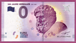 0-Euro XEJF 2017-2 300 JAHRE HERKULES 1717 - 2017 - SCHLOSSPARK KASSEL S-2a Grün - Private Proofs / Unofficial