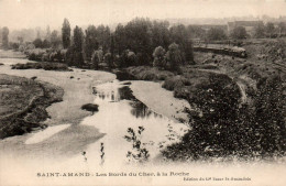 N°2535 W -cpa Saint Amand -les Bords Du Cher à La Roche- - Saint-Amand-Montrond