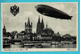 * Köln - Koeln - Cologne (Nordrhein Westfalen - Deutschland) * (Verlag H. Worringen) Graf Zeppelin, Bateau, Zeplin - Köln
