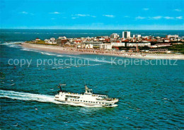 72782797 Norderney Nordseebad Fliegeraufnahme Mit Faehre Norderney - Norderney