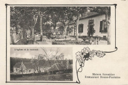 Bonne Fontaine , Restaurant * Cpa 2 Vues * La Maison Forestière * L'église Et Le Couvent - Other & Unclassified