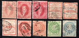 3222.1858-1867 10 CLASSIC STAMPS LOT, FEW FAULTS - Colecciones & Series