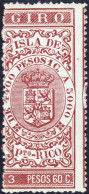 ESPAGNE / ESPANA - COLONIAS (Puerto-Rico) 1895 Sellos Para GIRO Fulcher 99 3P60 Granate Nuevo** - Puerto Rico