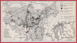 Carte De La Région D' Oslo. Norvège. Larousse 1960. - Documents Historiques