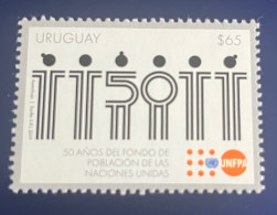Uruguay 2019, UNFPA, 50 Year UN Population Fund., MNH. - Uruguay